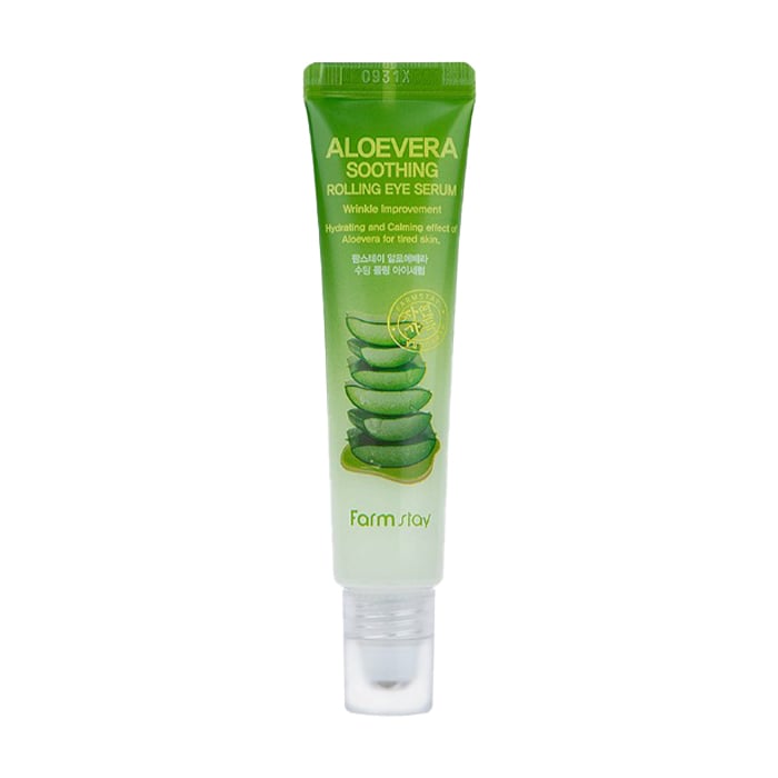 Сироватка-ролер для шкіри навколо очей FarmStay Aloevera Soothing Rolling Eye Serum з екстрактом алое, 25 мл